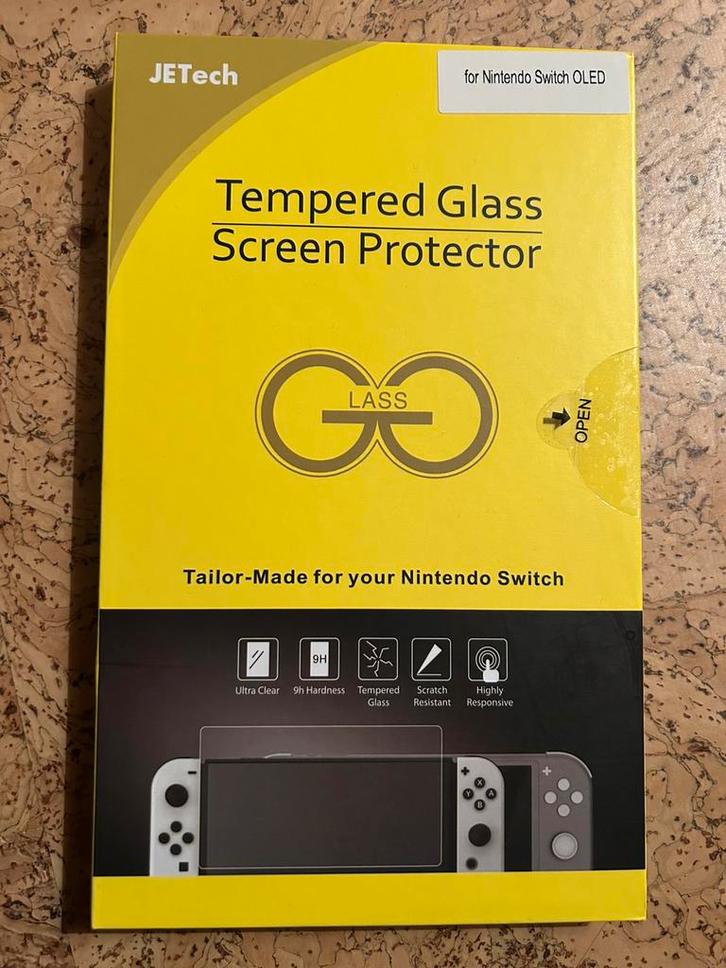 Nintendo Switch OLED Screenprotector, Spelcomputers en Games, Spelcomputers | Overige, Zo goed als nieuw, Ophalen of Verzenden