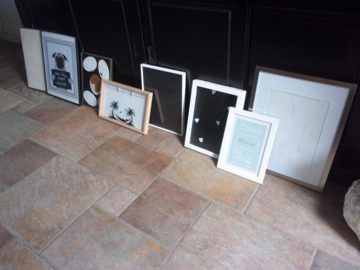 8 wissellijsten / fotolijsten, Huis en Inrichting, Woonaccessoires | Lijsten, Gebruikt, Minder dan 50 cm, Minder dan 50 cm, Overige materialen