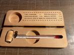 Vintage Wijnthermometer in Houten Doos, Ophalen of Verzenden