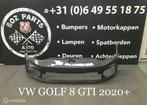 VW GOLF 8 GTI GTD VOORBUMPER 2020-2022 ORIGINEEL, Gebruikt, Ophalen of Verzenden, Bumper, Voor