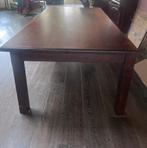 Grote houten eettafel met lades, Huis en Inrichting, Gebruikt, 100 tot 150 cm, 200 cm of meer, Ophalen of Verzenden