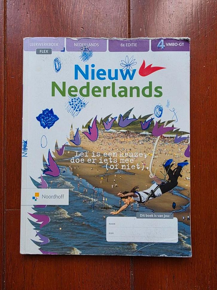 Nieuw Nederlands 6e editie 4 VMBO-GT, Boeken, Schoolboeken, Gelezen, Nederlands, VMBO, Ophalen of Verzenden