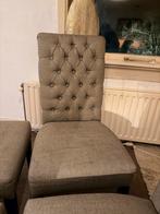 6 Olav Stoelen - Stijlvolle eetkamerstoelen, Huis en Inrichting, Ophalen, Gebruikt, Minder dan 75 cm, Stof