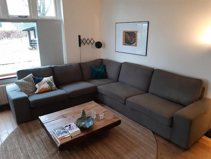 5-zits hoekbank, Huis en Inrichting, Banken | Complete zithoeken, Gebruikt, Stof, Ophalen of Verzenden