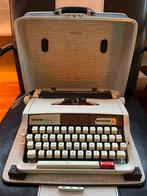 Vintage Brother Deluxe 1510 typemachine met lederen koffer, Diversen, Typemachines, Ophalen, Zo goed als nieuw