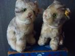 2 oude poesjes "Suzi" van Steiff met knopje en vaantje, Verzenden
