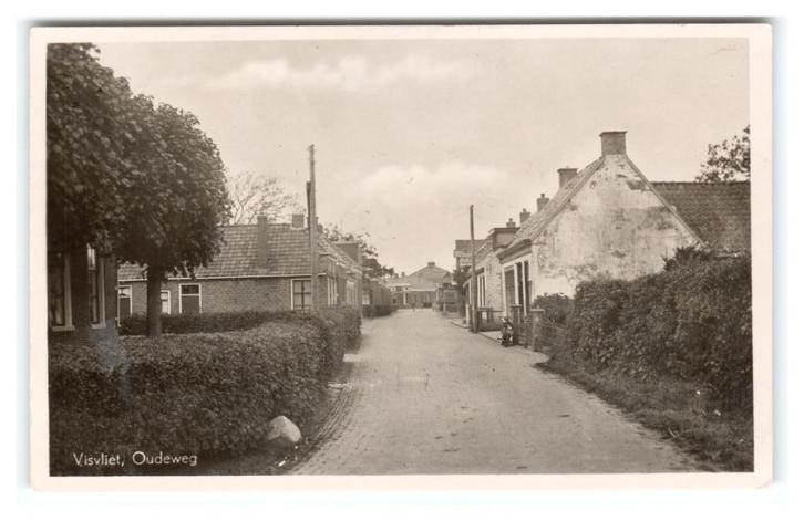 Visvliet, Oudeweg, Verzamelen, Ansichtkaarten | Nederland, Gelopen, Groningen, 1940 tot 1960, Verzenden