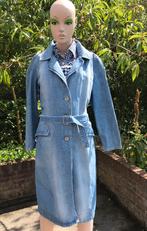 Spijkerjas Doringo jeans Maat S - met split achter - vintage, Kleding | Dames, Jassen | Zomer, Blauw, Ophalen of Verzenden, Maat 36 (S)