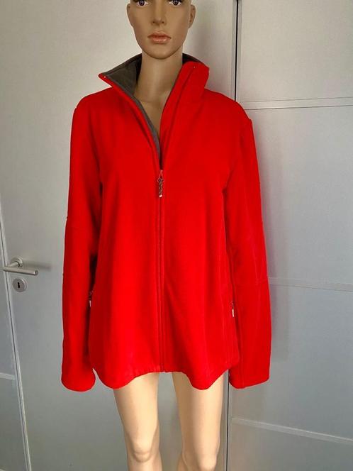 J82 Trail maat 44=L fleece vest jack jasje rood, Kleding | Dames, Truien en Vesten, Zo goed als nieuw, Maat 42/44 (L), Rood, Ophalen of Verzenden