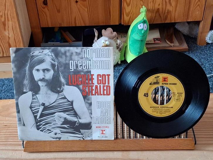 Norman Greenbaum-Lucille got stealed(130) 2 euro vaste prijs, Cd's en Dvd's, Vinyl Singles, Zo goed als nieuw, Single, Pop, 7 inch