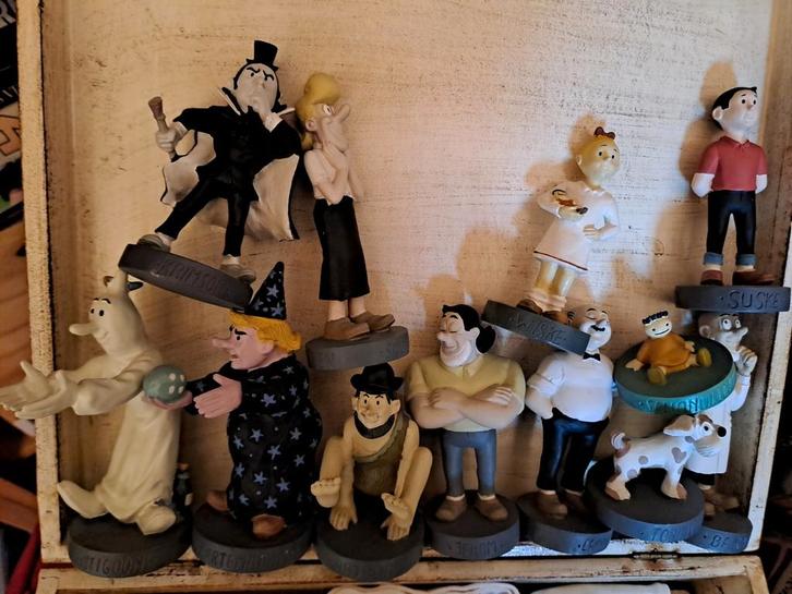 Complete Vintage Suske en Wiske Poppetjes Collectie, Verzamelen, Beelden en Beeldjes, Ophalen of Verzenden