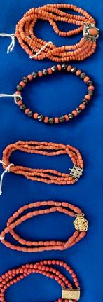 Bloedkoraal Armbanden -mediteraan Echt, Ophalen of Verzenden, Zo goed als nieuw, Met edelsteen, Rood