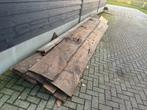 Eiken schaaldelen / eiken planken, Doe-het-zelf en Verbouw, Hout en Planken, Ophalen, Gebruikt, 25 tot 50 mm, Eiken