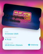 K3 de reunie 12 oktober 20.30 Antwerpen, Tickets en Kaartjes, Eén persoon
