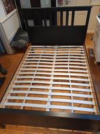 Ikea Hemnes Tweepersoonsbed + Matras, Huis en Inrichting, Slaapkamer | Bedden, Ophalen, Gebruikt, Hemnes, Zwart