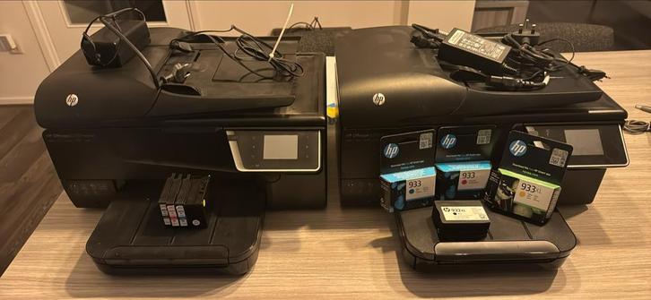 2x HP Officejet 6700 Premium - Defect + Inkt, Computers en Software, Printers, Niet werkend, All-in-one, Inkjetprinter, Faxen