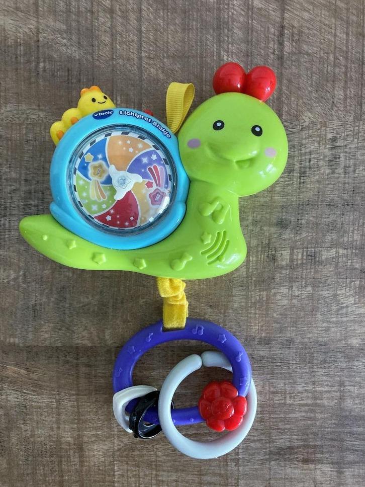 Vtech Lichtpret Slakje met licht en geluid in PRIMA staat., Kinderen en Baby's, Speelgoed | Babyspeelgoed, Zo goed als nieuw, Overige typen
