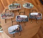 Set van 6 vintage Italiaaanse keramieken wandhaken (kapstok), Ophalen of Verzenden