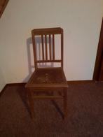 Houten stoelen met leren bekleding., Ophalen