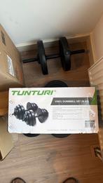 Dumbbell set - Tunturi 28 kg, Ophalen of Verzenden, Zo goed als nieuw, Armen, Dumbbell