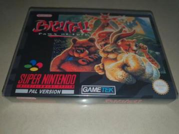 Brutal Paws of Fury SNES Game Case beschikbaar voor biedingen