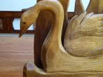 Vintage houten brievenhouder, zwaan, Ophalen of Verzenden