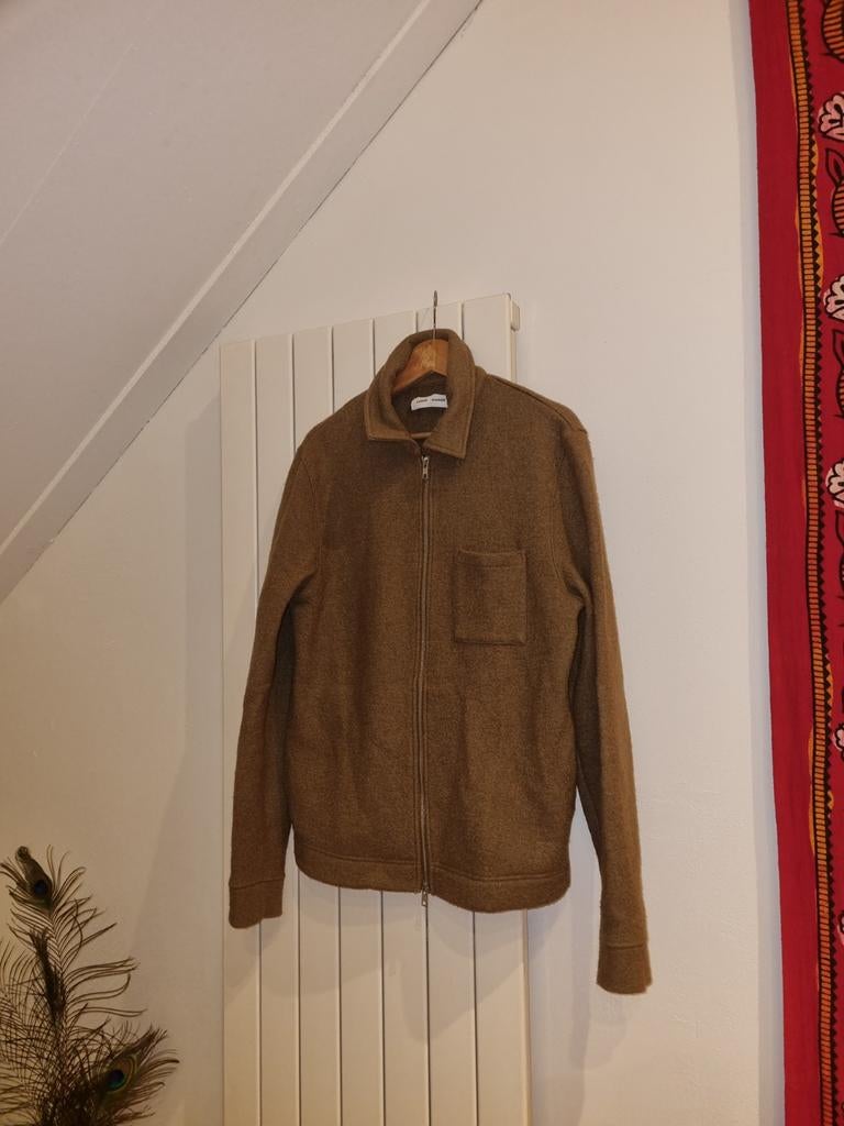 SAMOE SAMOE Hannes Full Zip Jas - Zo Goed Als Nieuw, Bruin, SAMOE SAMOE, Ophalen of Verzenden, Zo goed als nieuw