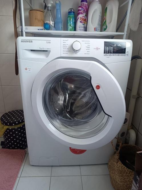 Wasmachine: Hoover DHL1672D3/1-80 (afhalen vanaf 4 augustus), Witgoed en Apparatuur, Wasmachines, Gebruikt, Voorlader, 6 tot 8 kg