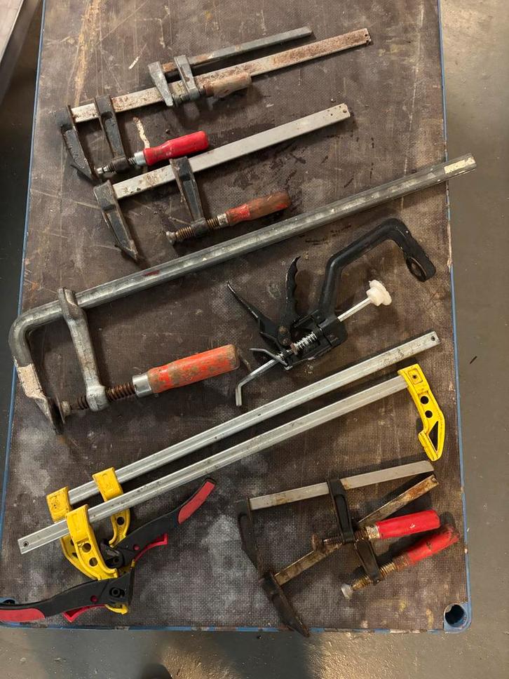 Diverse Lijmtangen - Verschillende Maten totaal 10 stuks!, Doe-het-zelf en Verbouw, Gereedschap | Handgereedschap, Gebruikt, Ophalen of Verzenden