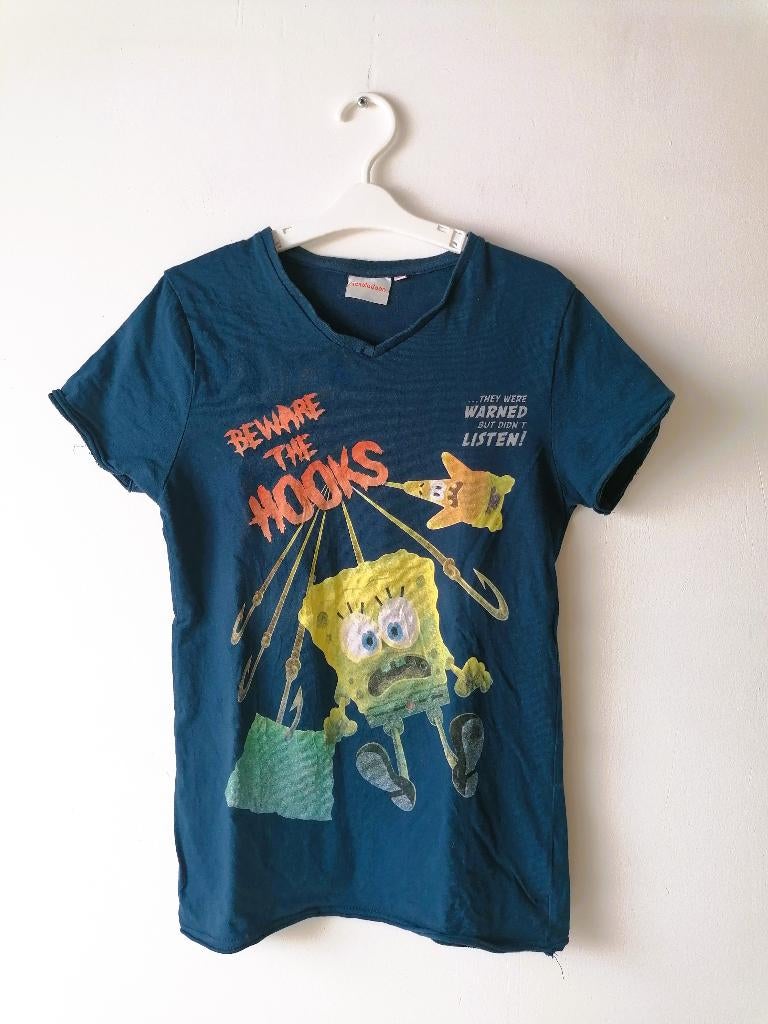 Spongebob T-shirt met V-hals maat 158/164, Spongebob, Nieuw, Ophalen of Verzenden, Shirt of Longsleeve