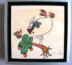 Ellen van Toor - (1958-2025)  Collage Vitrine De Rode Draad, Verzenden