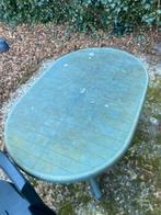 Plastic tuinset tafel + 4 stoelen, Tuin en Terras, Tuinsets en Loungesets, Ophalen, Gebruikt, Kunststof