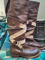 Air step hoge leren laarzen maat 39 bruin, Ophalen of Verzenden, Zo goed als nieuw, Bruin, Hoge laarzen