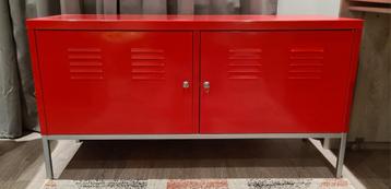 Ikea PS kast (lockerkast), rood metaal, afsluitbare deuren. beschikbaar voor biedingen