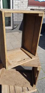 Vintage kisten met gaas, Ophalen, Gebruikt, Overige houtsoorten