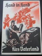 WO2 postkaart - Hand in Hand fürs Vaterland - 1940, Verzenden, Landmacht, Duitsland, Foto of Poster