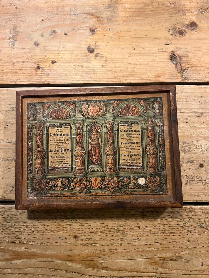 Richters Anker Steinbaukasten 4A - Mannheim, ca. 1900, Antiek en Kunst, Antiek | Speelgoed, Ophalen of Verzenden