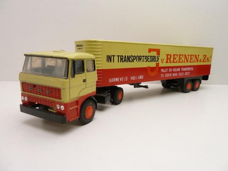 DAF 2800  '' van Reenen ''  lion car loop of sloop '', Hobby en Vrije tijd, Modelauto's | 1:50, Gebruikt, Bus of Vrachtwagen, Lion Toys