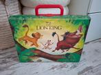 Cassettebandjes koffer, The Lion King, vintage, Ophalen of Verzenden, Zo goed als nieuw, Overige genres, 2 t/m 25 bandjes
