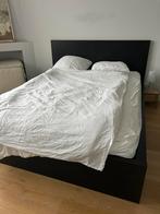 IKEA Malm tweepersoonsbed (zwart), Zwart, Tweepersoons, Ophalen of Verzenden, Zo goed als nieuw