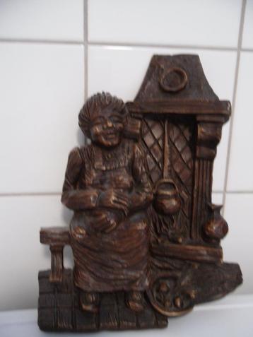 Wand decoratie / beeld,  steen,  Uniek exemplaar beschikbaar voor biedingen