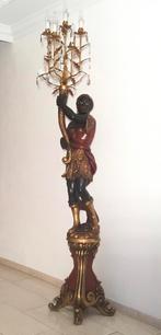 Gesigneerd beeld vrouw grote Venetian Blackamoor lamp 2.30m., Ophalen