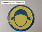 Emaille stoer vintage wandbord muts D25, Ophalen of Verzenden