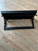 Zwarte Wandkapstok met Hoedenplank, Huis en Inrichting, Woonaccessoires | Kapstokken, Gebruikt, Minder dan 100 cm, Metaal, Ophalen