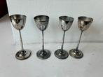 Schnapsglazen verzilverd x4, Ophalen