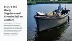 Sloep - STOUT 750 uit 2020, Watersport en Boten, 10 tot 30 pk, Gebruikt, Binnenboordmotor, 6 meter of meer