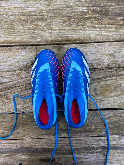 Adidas Predator voetbalschoenen blauw/rood, Sport en Fitness, Voetbal, Zo goed als nieuw, Schoenen, Maat M, Ophalen of Verzenden