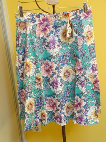 Banned Apparel swing rok groen met bloemen maat L beschikbaar voor biedingen