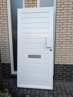 Voordeur hardhout, Ophalen, Gebruikt, Buitendeur, 200 tot 215 cm