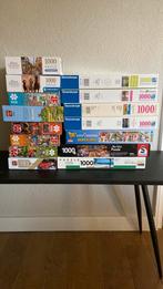 15 puzzels, waaronder. Ravensburger, Hobby en Vrije tijd, Denksport en Puzzels, Ophalen, 500 t/m 1500 stukjes, Zo goed als nieuw